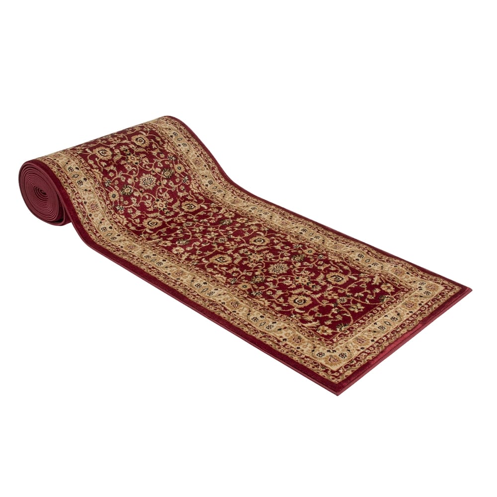 Avalon 26" x 25' Stair Runner, Marash Red