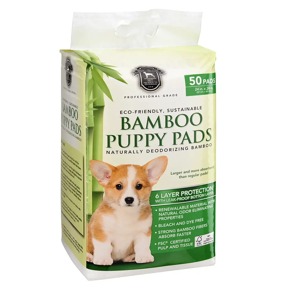 Huntington Bamboo Puppy Pad, 24" x 24", 50 ct.