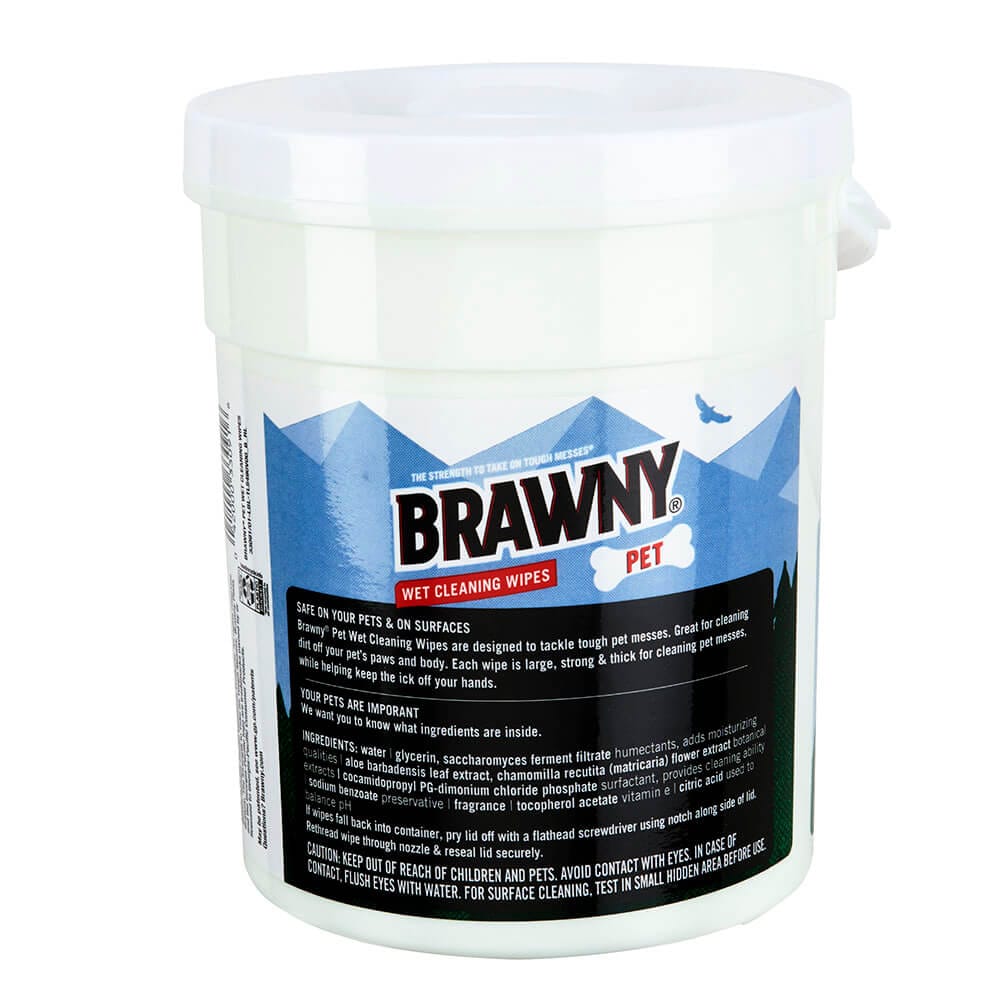 Brawny Wet Pet Cleaning Wipes, 84 Count