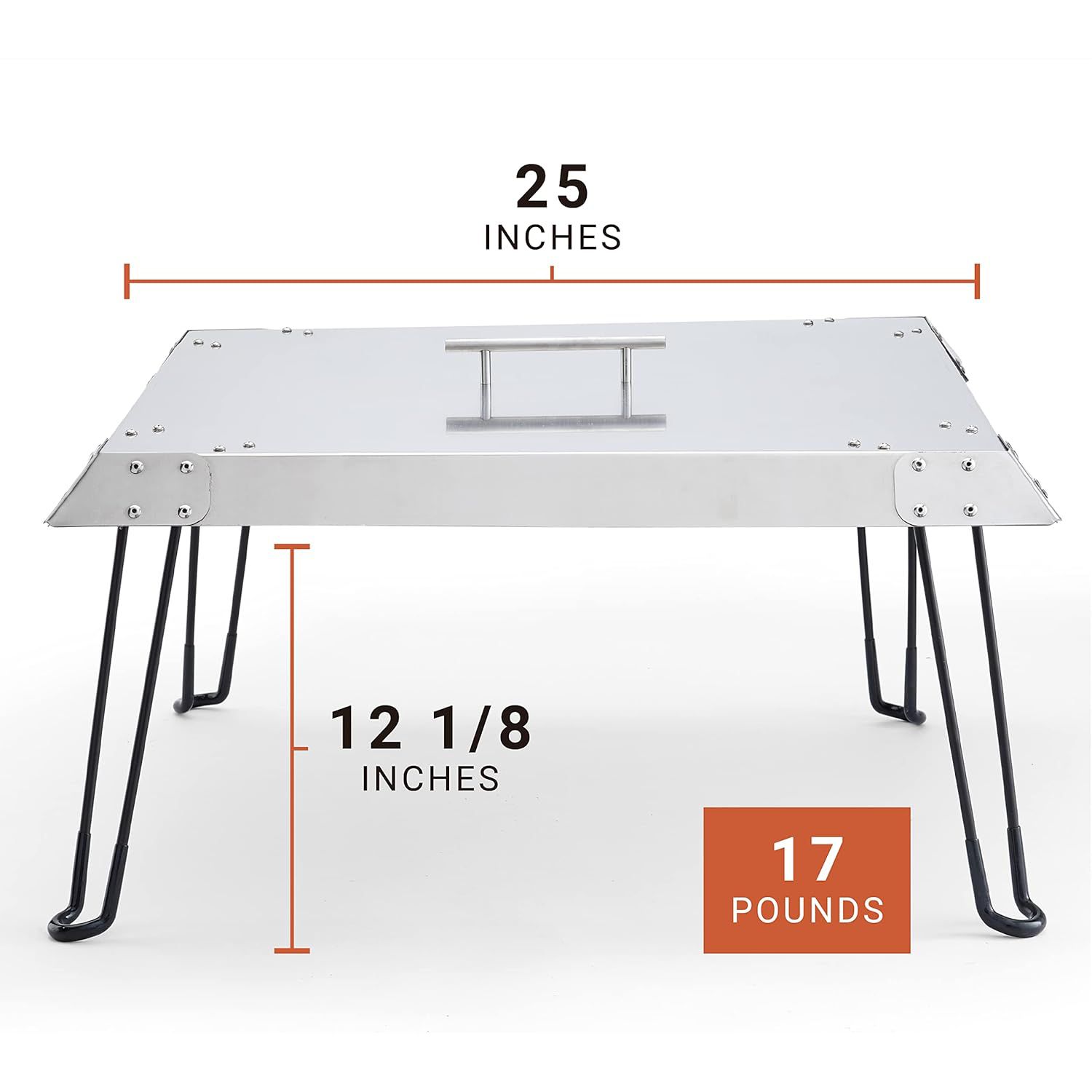 Radiate Stainless Steel Fire Pit Cover