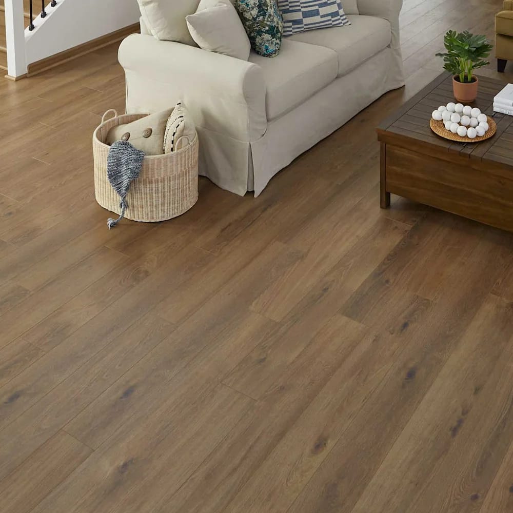 Duravana 8mm Hazelton Oak Waterproof Hybrid Resilient Flooring, Brown, 21.1 sq. ft. ($3.55/sq. ft.)