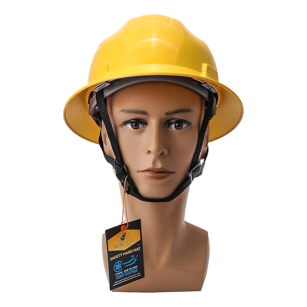Noa Store Full Brim Hard Hat, Yellow
