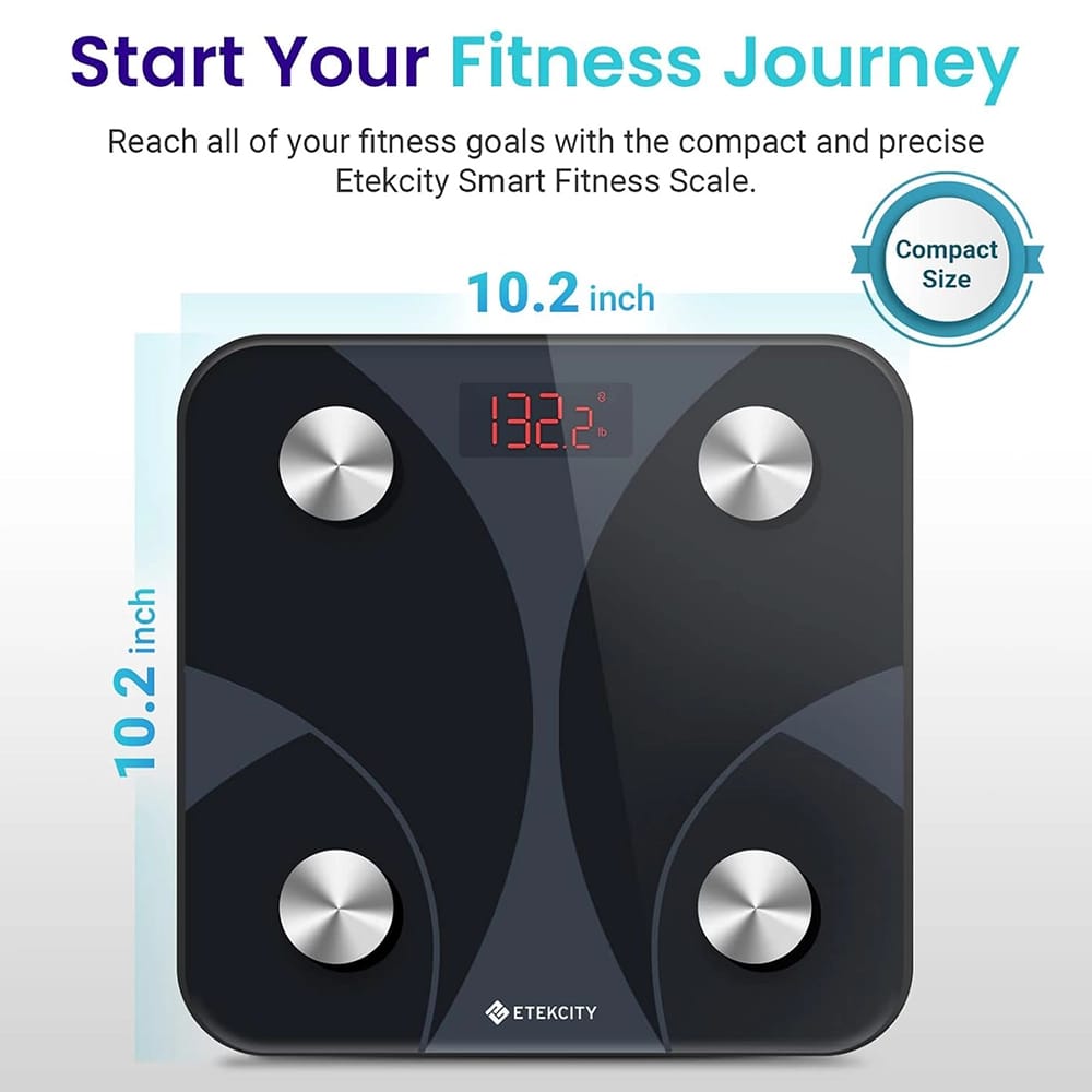 Etekcity Fit 8S Smart Fitness Scale, Black