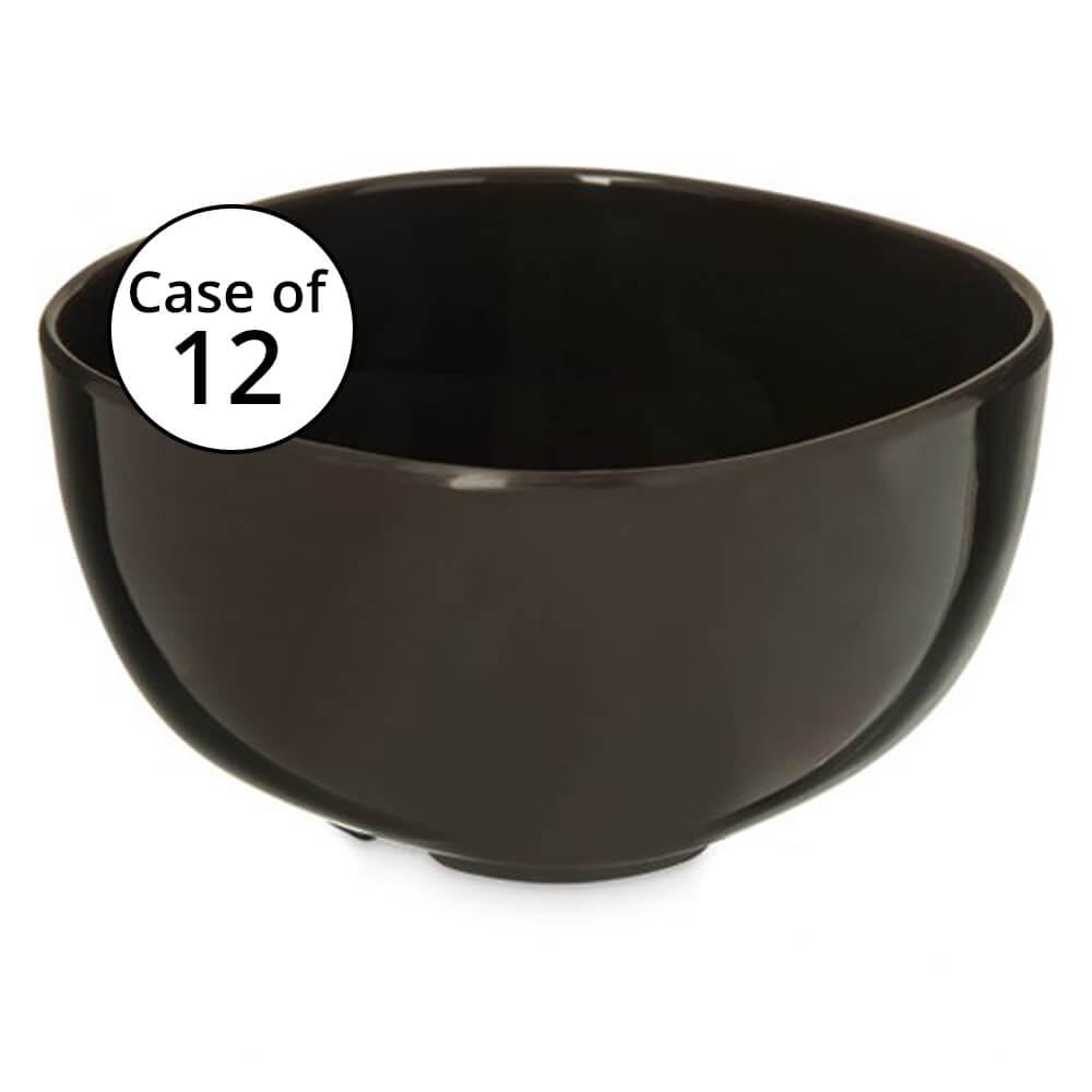 Carlisle Acacia Melamine Epicure Series 5 oz Dip Bowls, Black, Case of 12