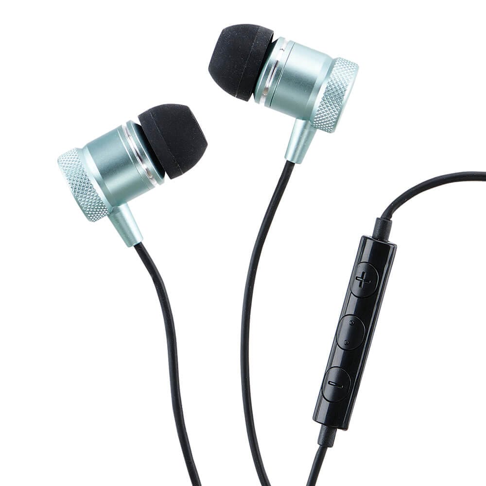 TechBunch Metal Stereo Earbuds with Mic and Volume Control