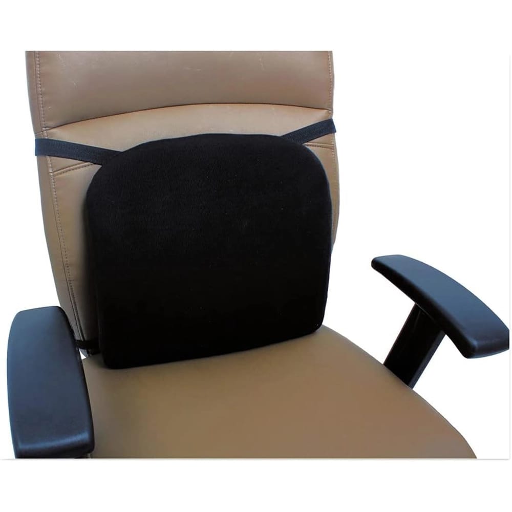 Alera Cooling Gel Memory Foam Backrest, Black
