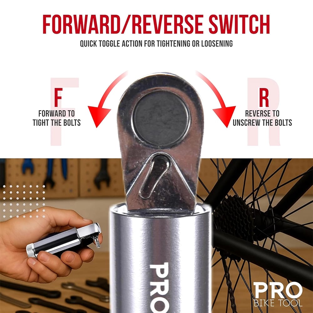 PRO BIKE TOOL Air Ratchet Wrench, Gray