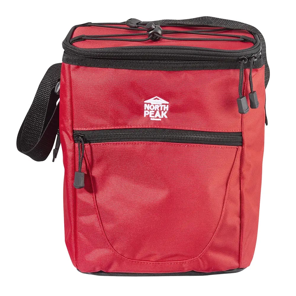 North Peak 12-Can Vertical Cooler, Red