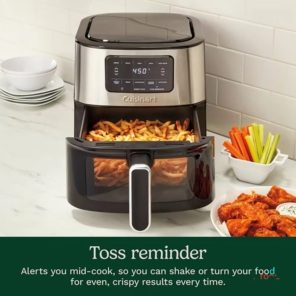 Cuisinart 6-Quart Basket Air Fryer, Black