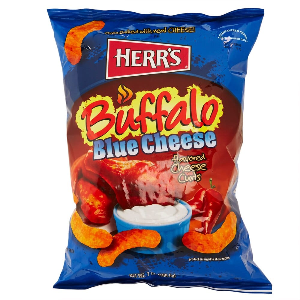 Herr's Buffalo Blue Cheese Curls, 7 oz