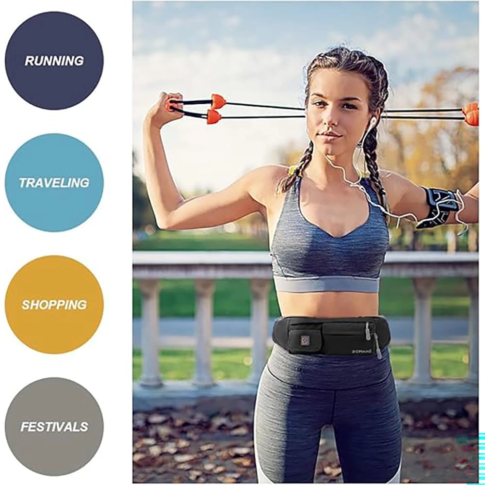 ZOMAKE Small Crossbody Fanny Pack, Black