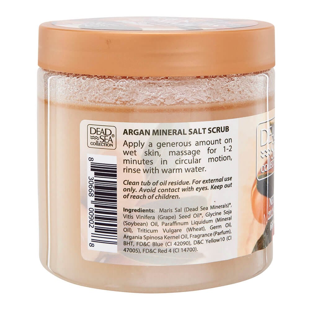 Dead Sea Argan Mineral Salt Scrub, 23.28 oz