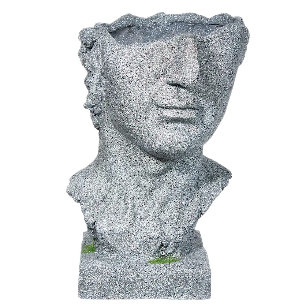 Greek God Open Head Planter, 15"