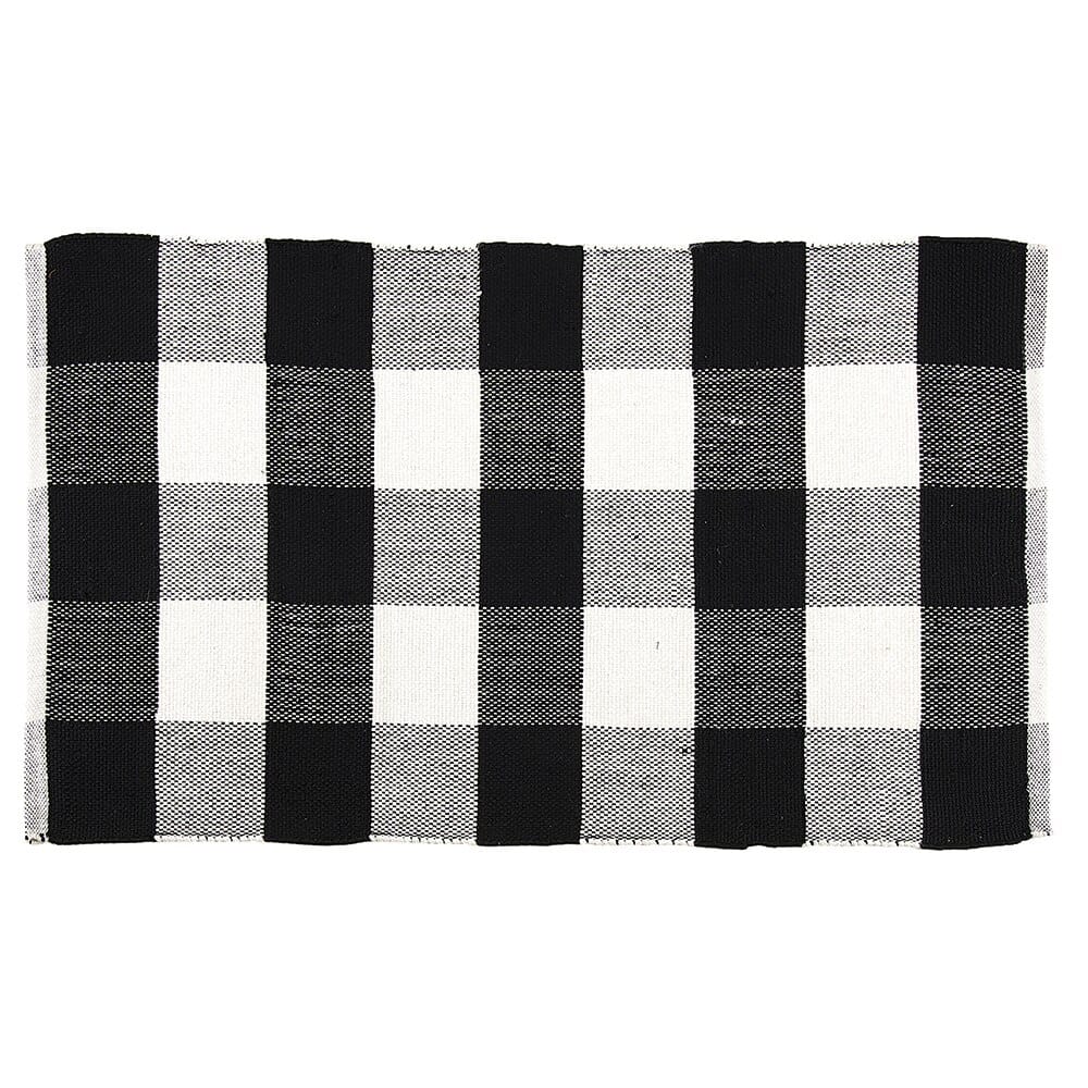 27"x45" Indoor and Outdoor Buffalo Check Rug