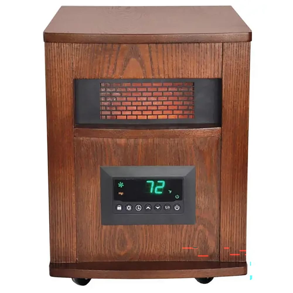 Lifesmart 6 Element Wood Cabinet Infrared Heater