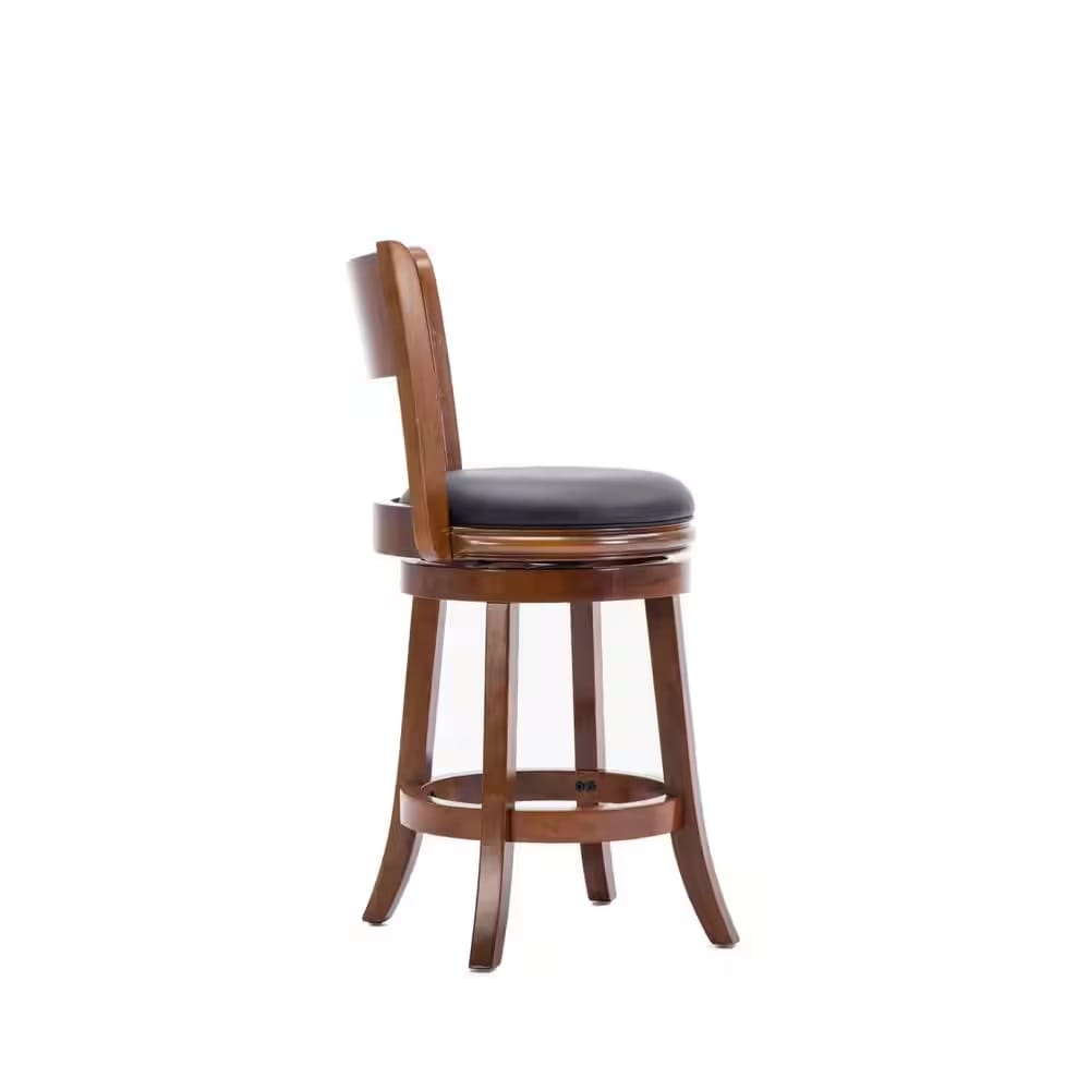 Boraam Industries 24" Counter Height Swivel Bar Stool, Walnut