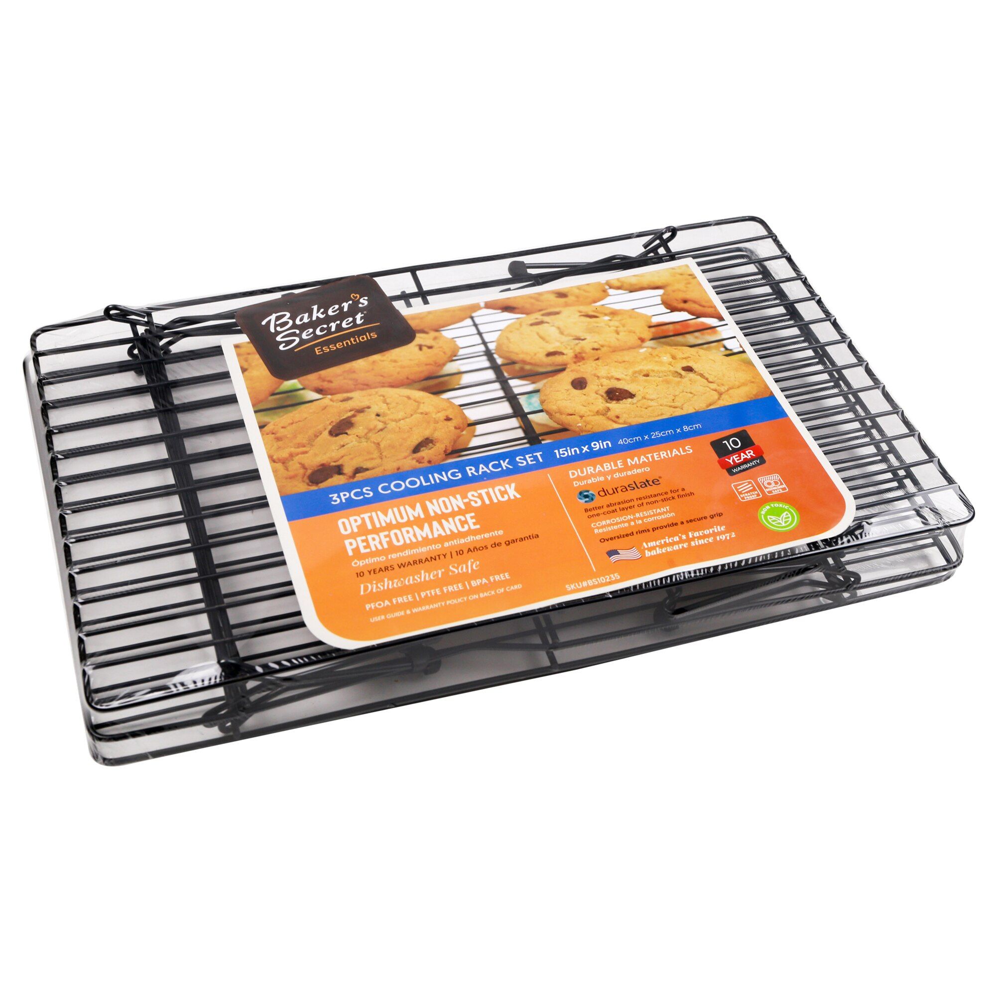 Baker's Secret Essentials Cooling Rack Set, 3 Count