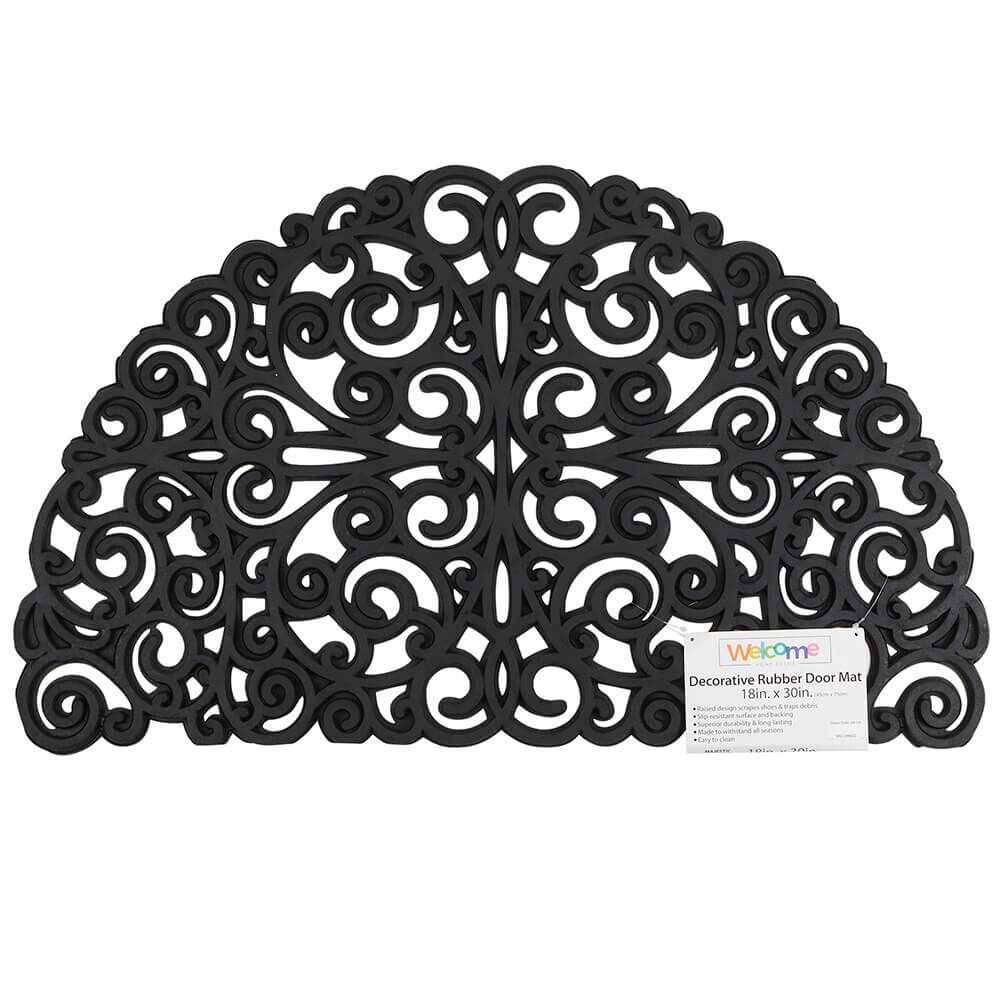 Decorative Rubber Doormat, 18" x 30"