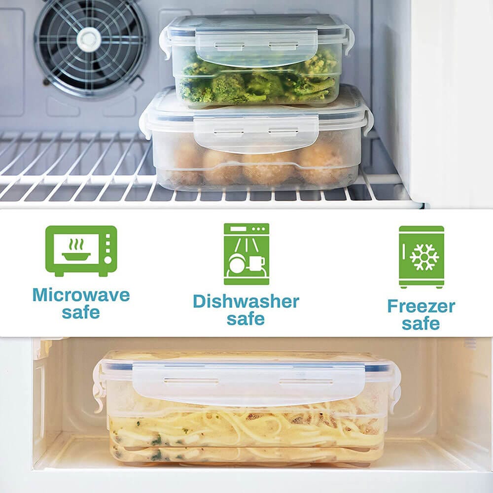 Homemaid Living Premium Airtight Plastic Storage Containers, 7-Piece Variety Size Set