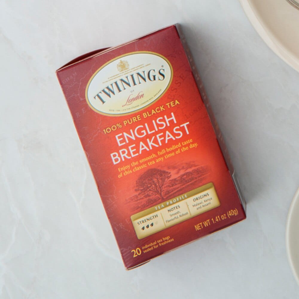 Twinings of London English Breakfast Black Tea Bags, 20 Count