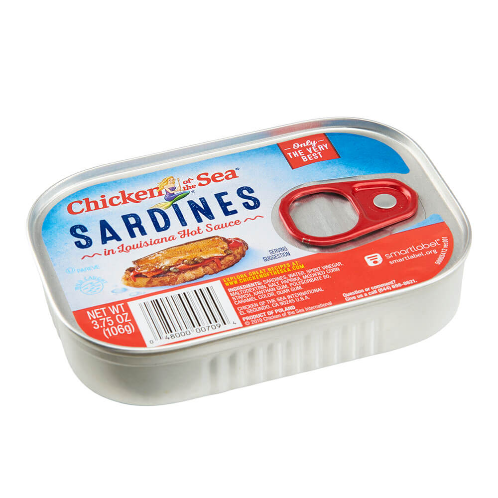 Chicken of the Sea Sardines in Louisiana Hot Sauce, 3.75 oz