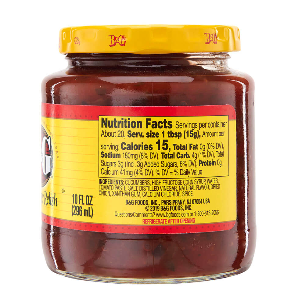 B & G Hamburger Relish, 10 Oz