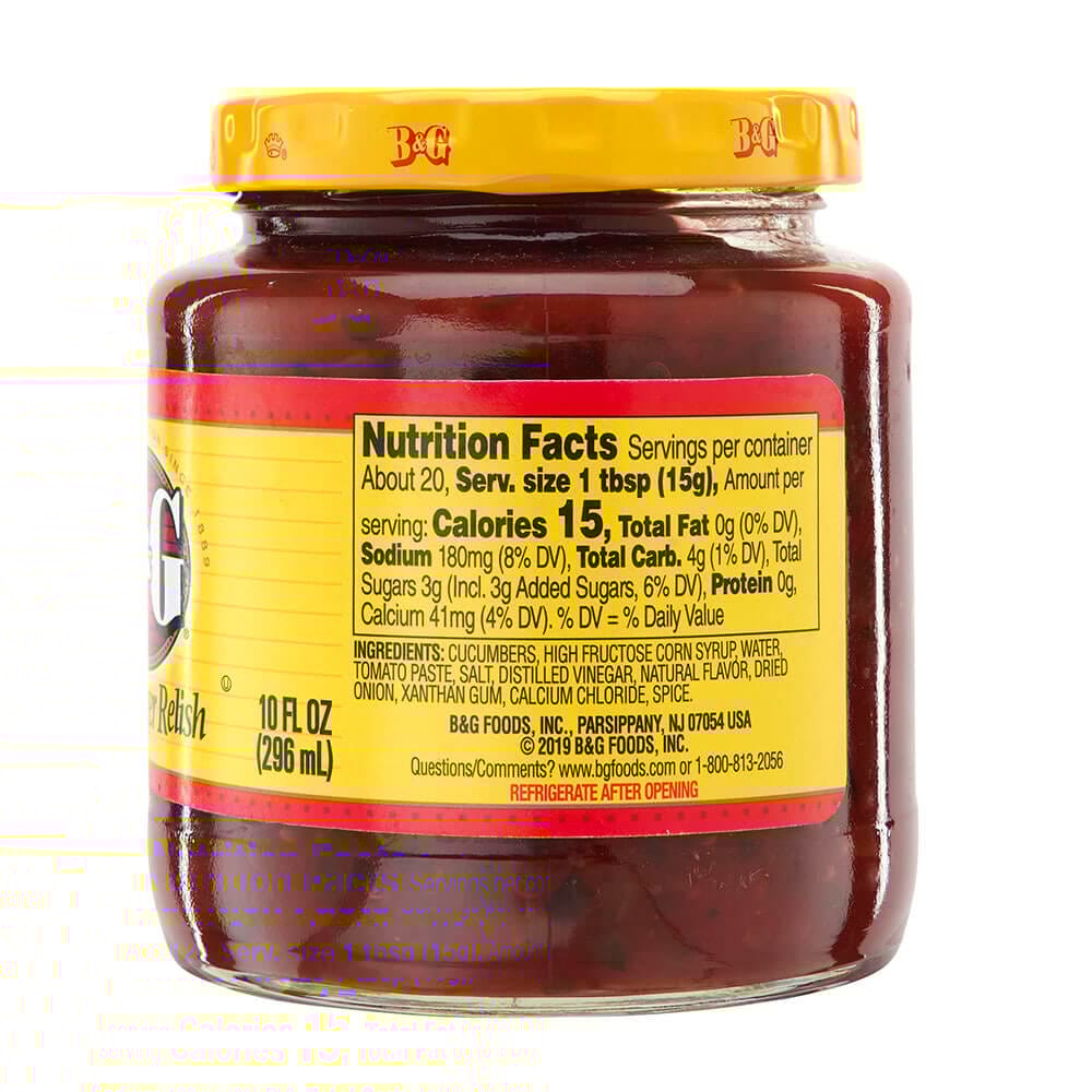 B & G Hamburger Relish, 10 oz