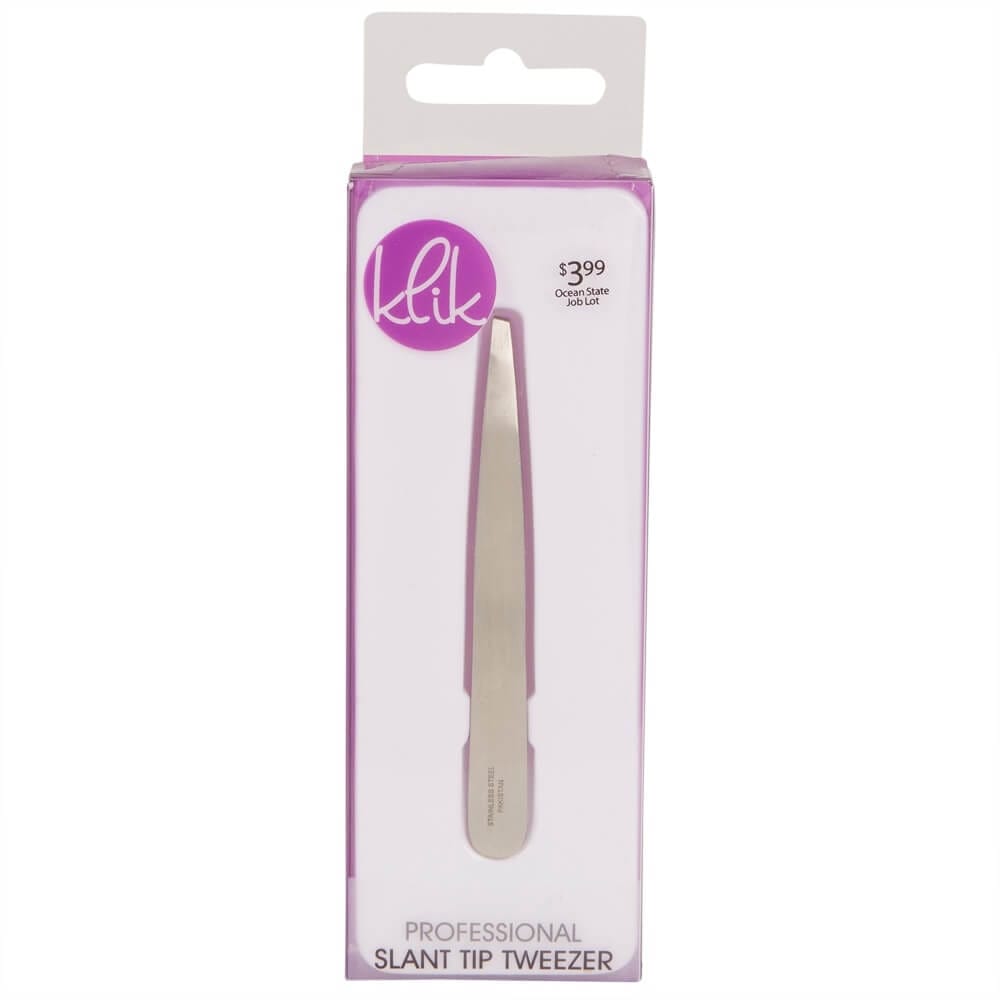 Klik Stainless Steel Professional Slant Tip Tweezers