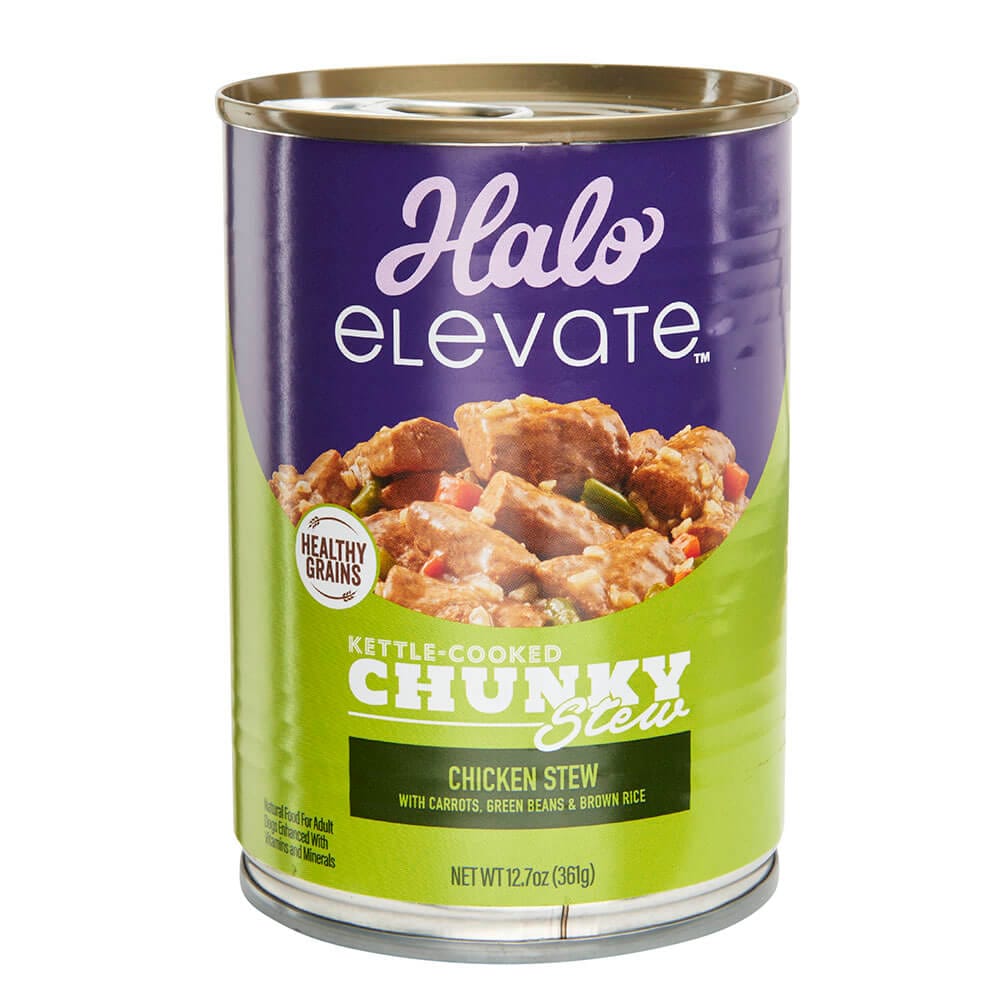 Halo Elevate Kettle-Cooked Chunky Stew Dog Food, 12.7 oz