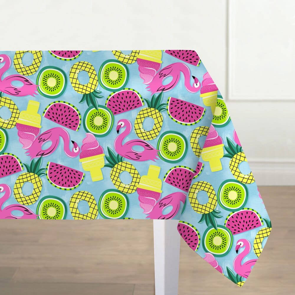 Vinyl Tablecloth with Flannel Backing