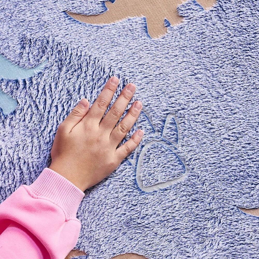 Yourigami Folding Glow-in-the-Dark Convertible Play Couch, Dinos