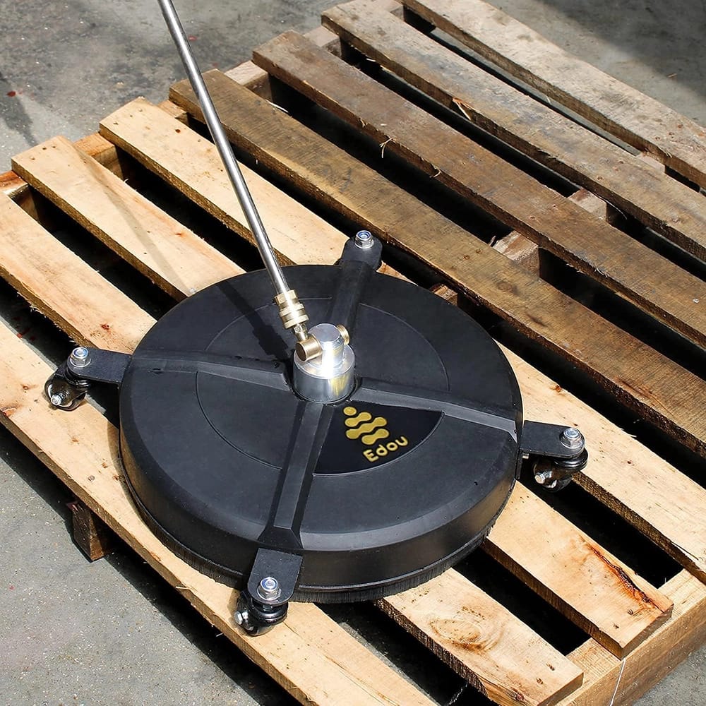 Edou 15" Pressure Washer with Wheels, Black