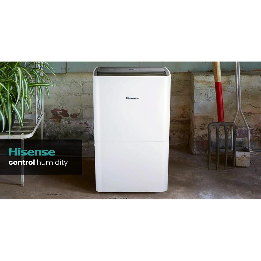 Hisense 50-Pint Capacity 3-Speed Dehumidifier, White (Factory Refurbished)