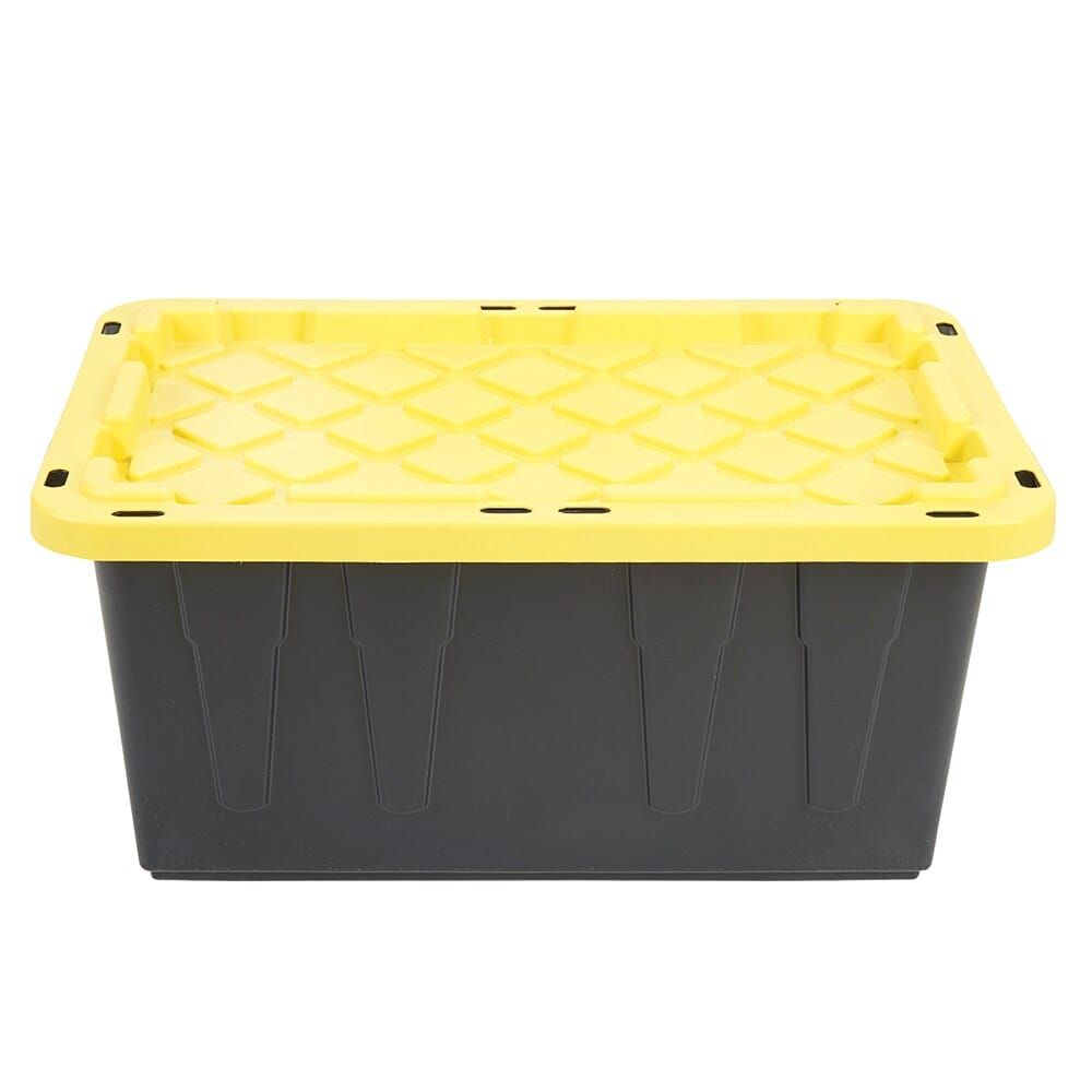 Strong Box Storage Tote with Lid, 17 Gal