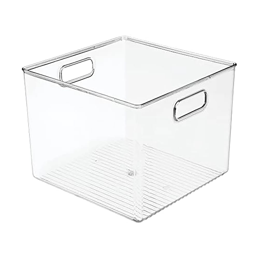 mDesign Plastic Deep Storage Organizer Bin, 8 Pack