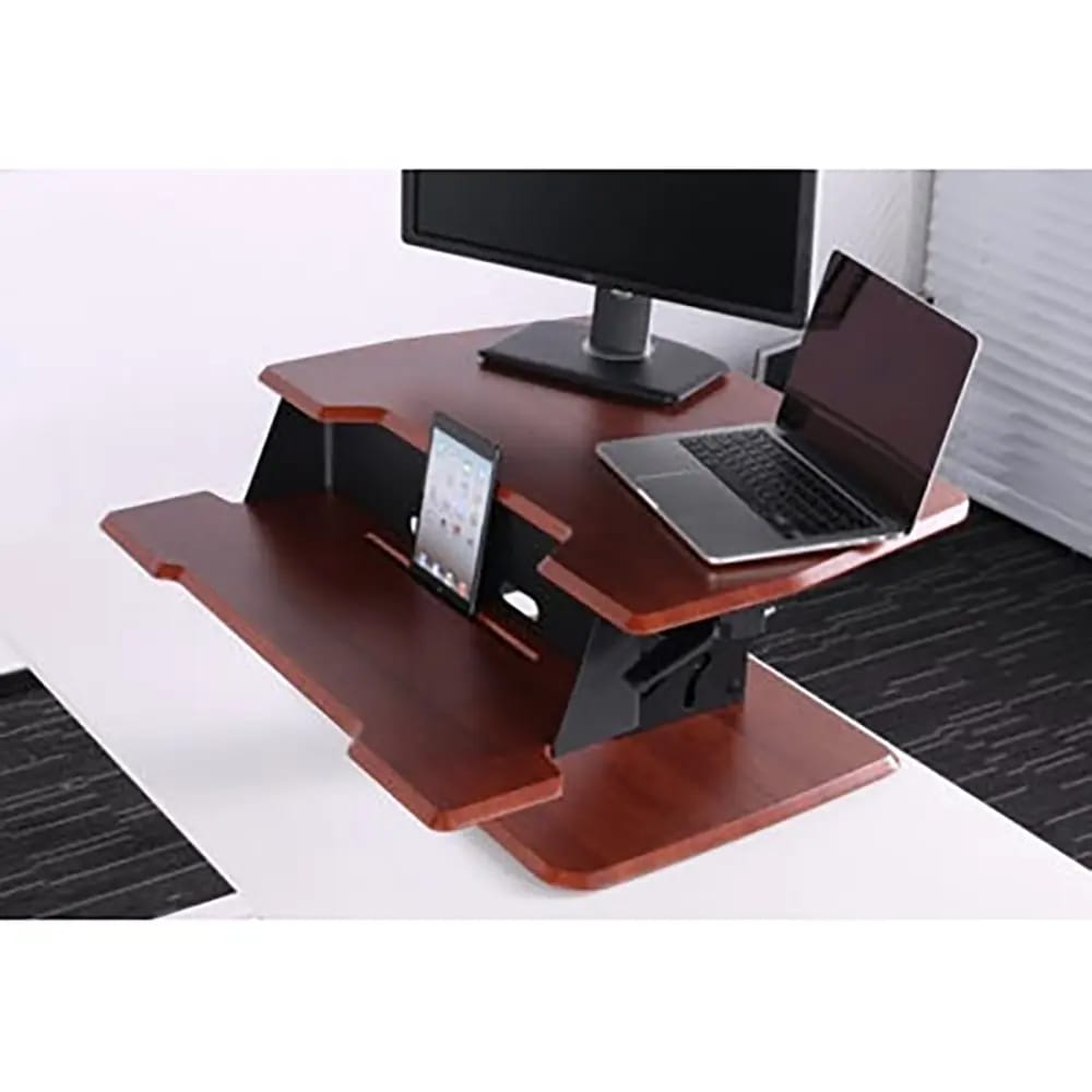 Eureka Ergonomic Adjustable Standing Desk, Cherry