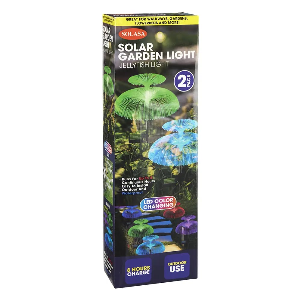 Solasa Solar Garden Jellyfish Light, 2pk