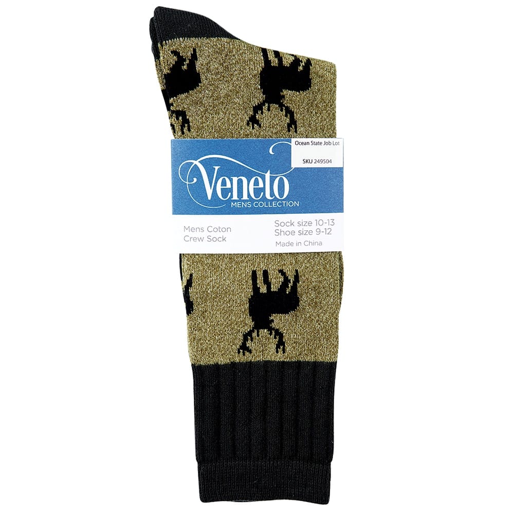 Veneto Men's Novelty Cotton Crew Socks