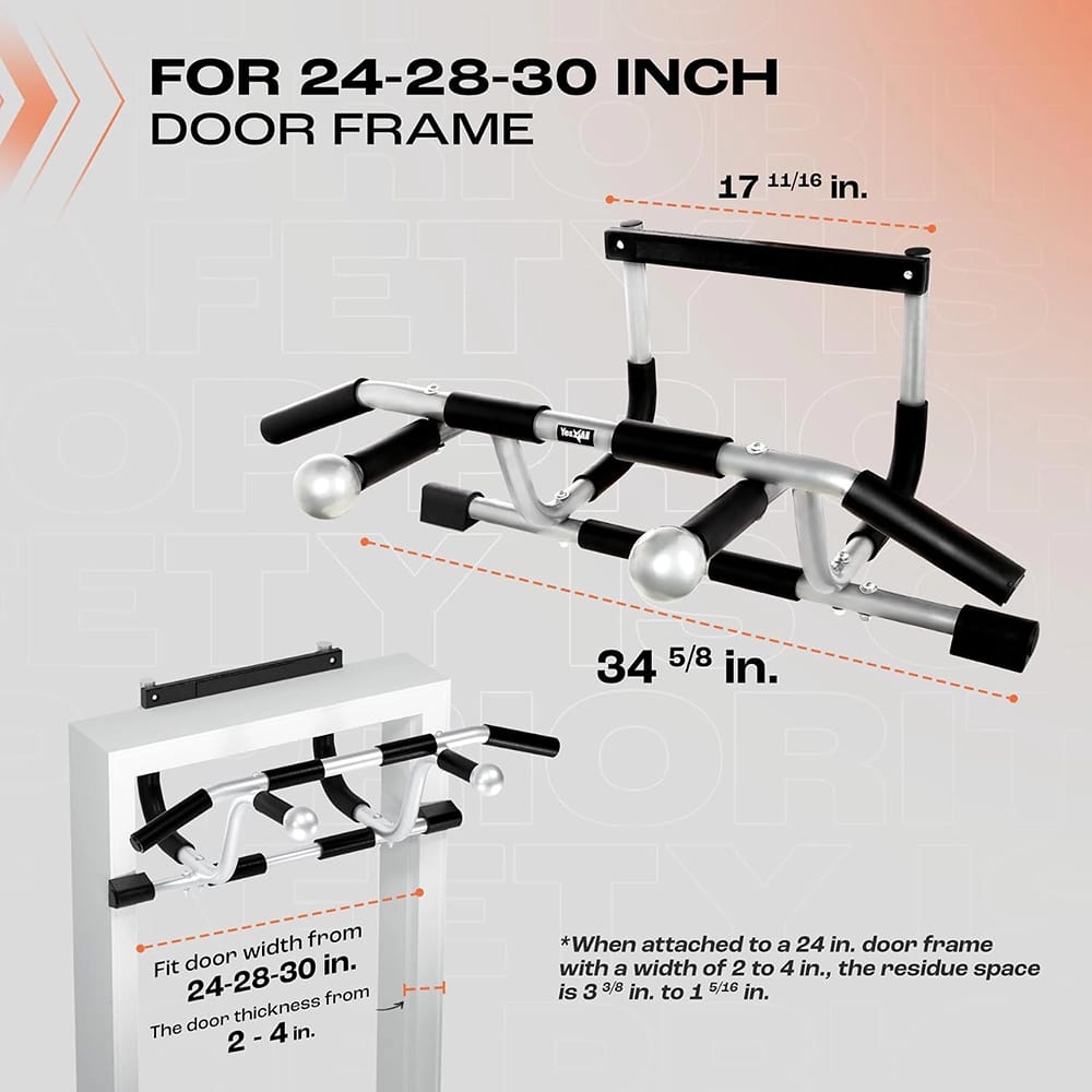 Yes4All Doorway Mounted Metal Pull-Up Bar