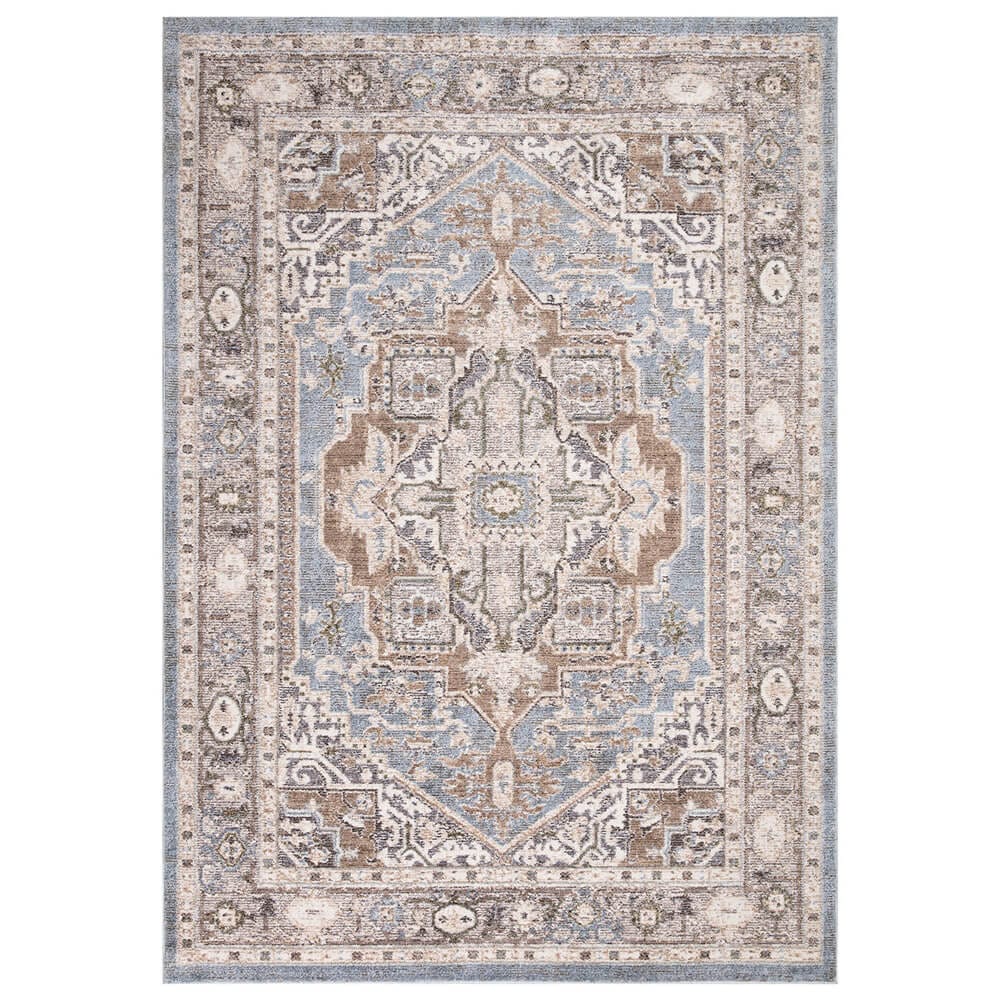 Danica II 9' x 12' Area Rug, Blue/Tan