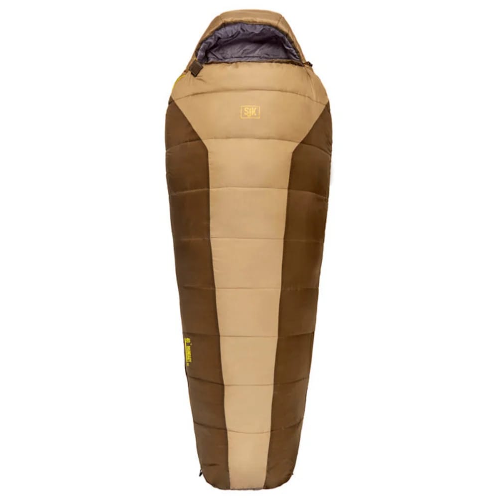 Slumberjack Boundary 40 Long Sleeping Bag, Brown/Tan