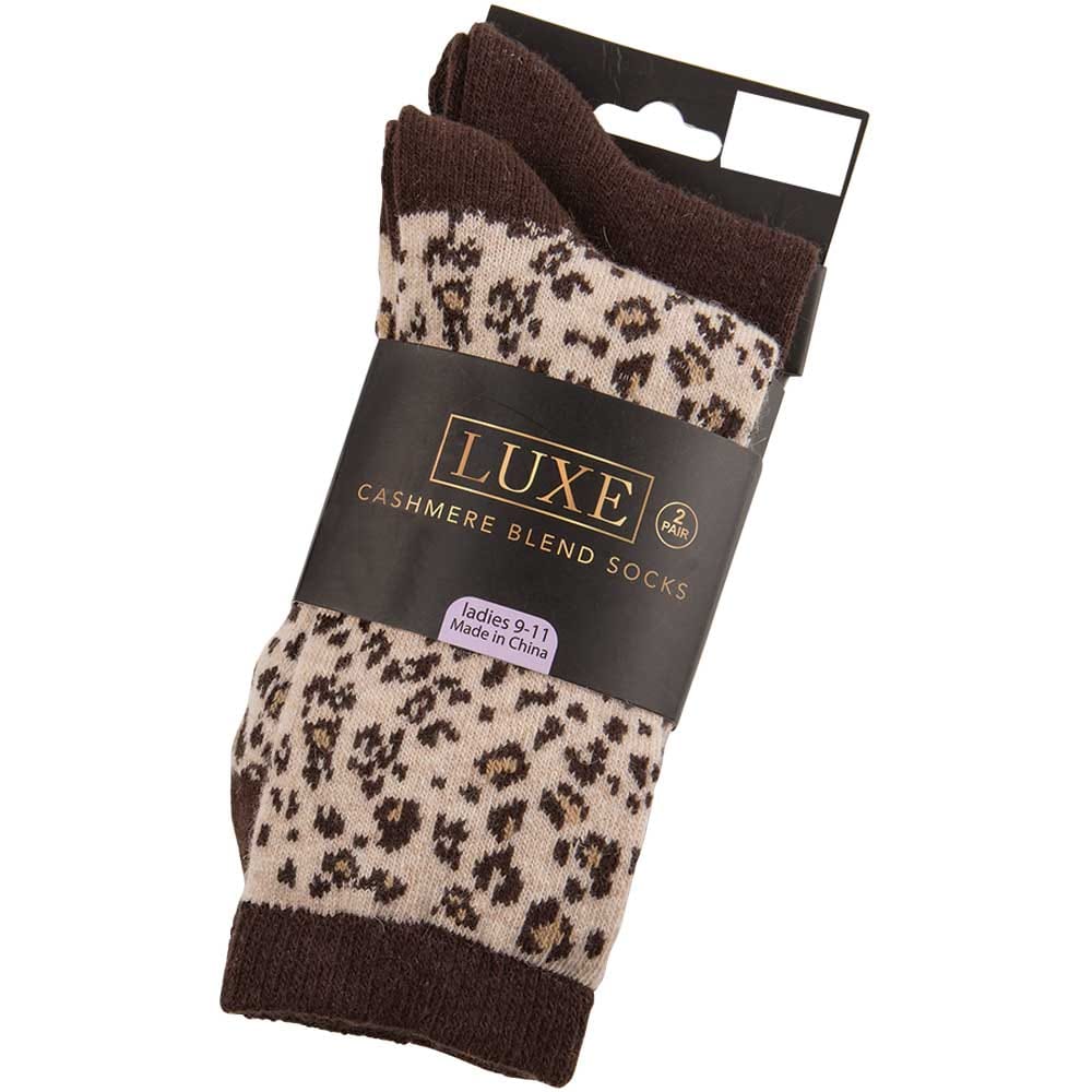 Luxe Women's Cashmere Blend Socks, 2 Pack