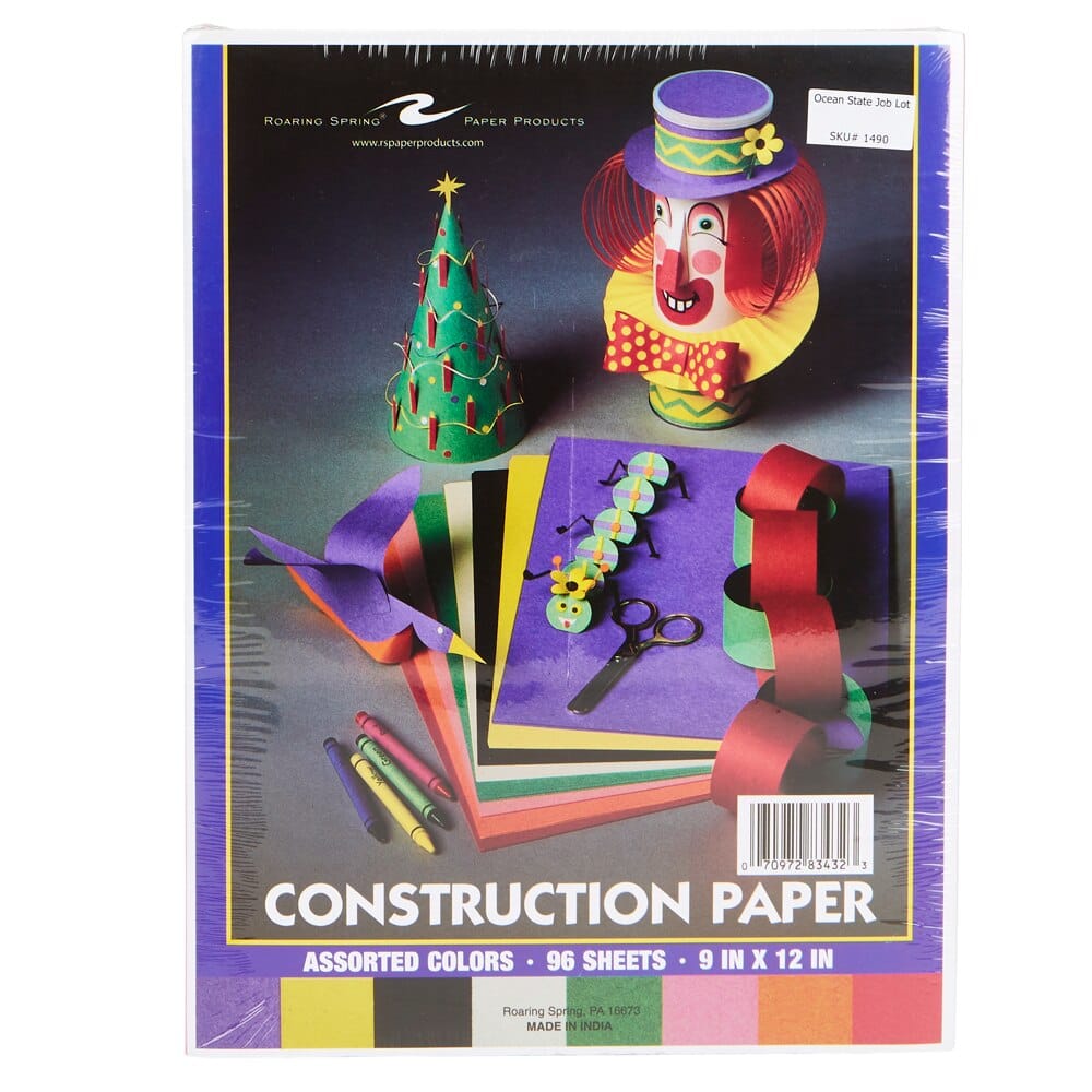 Construction Paper, 96 Sheets