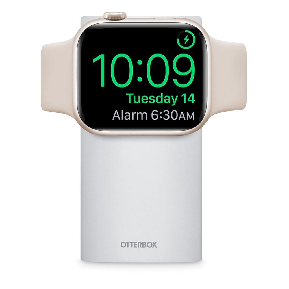 OtterBox 2 in 1 Power Bank with Apple Watch Charger, Silver
