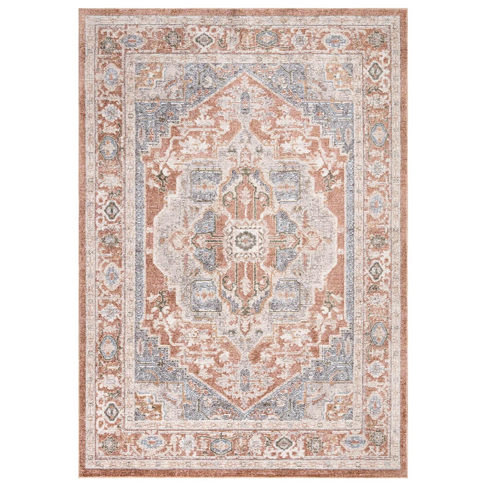 Danica II 9' x 12' Area Rug, Rust/Multi