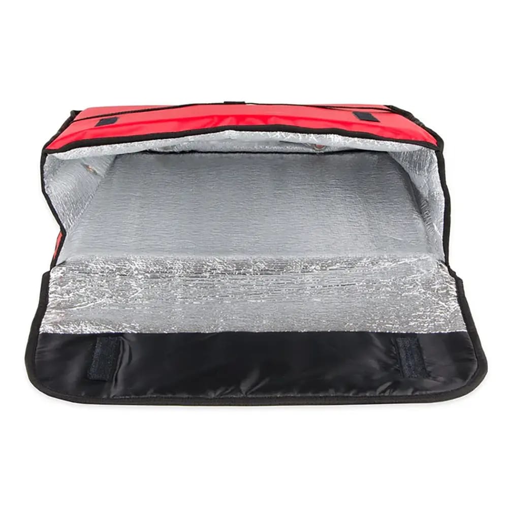 Insulated Pizza Delivery Bag, 18" x 18", Red