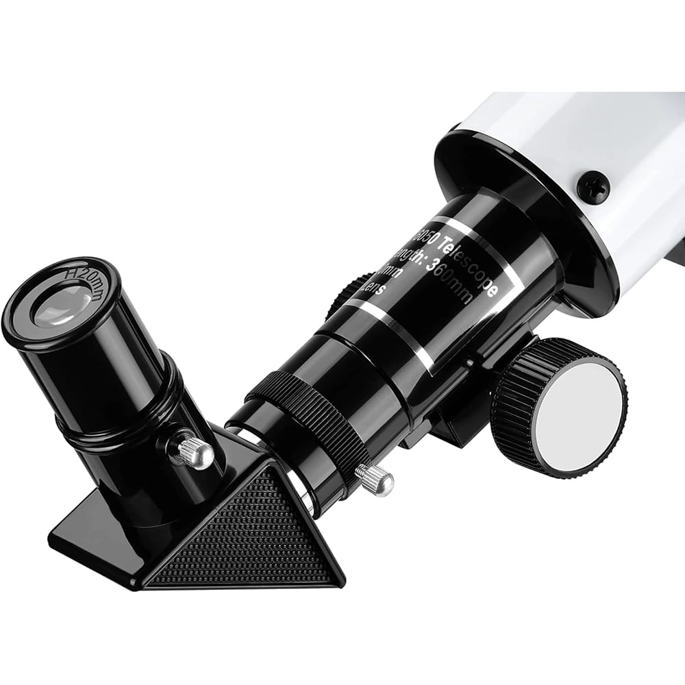 Coleman 360x50 Refractor Telescope Kit with Heavy-Duty Carrying Case, White