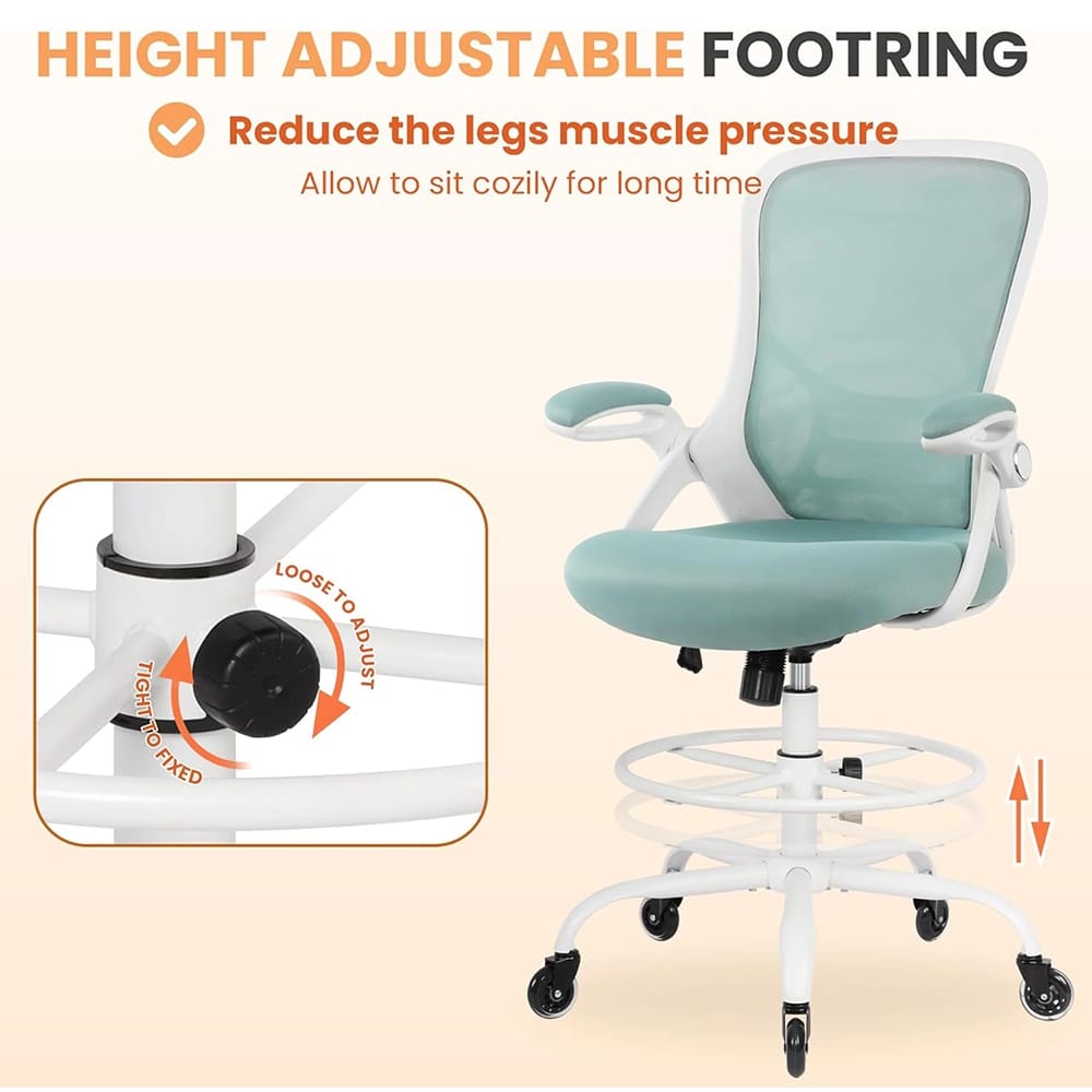 HYLONE Adjustable Ergonomic Office Chair, Blue
