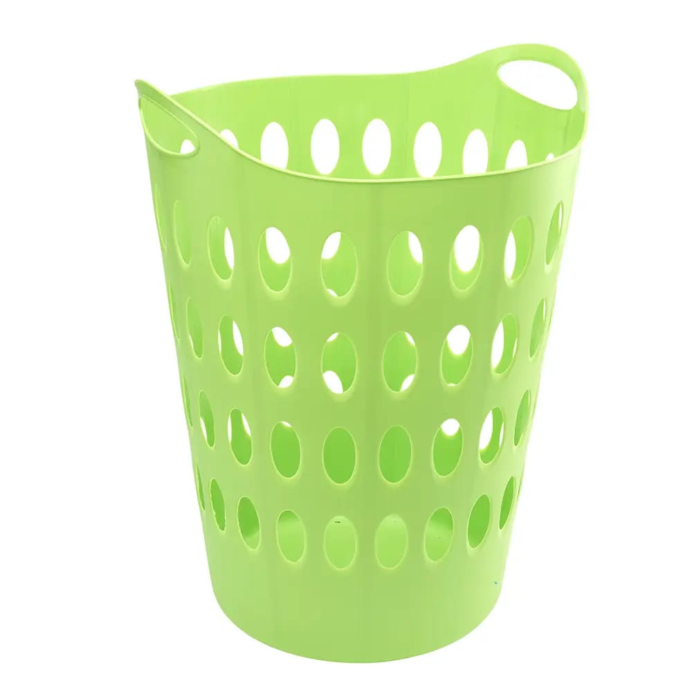 HemiCasa Round Flexible Plastic Laundry Hamper, 50LT