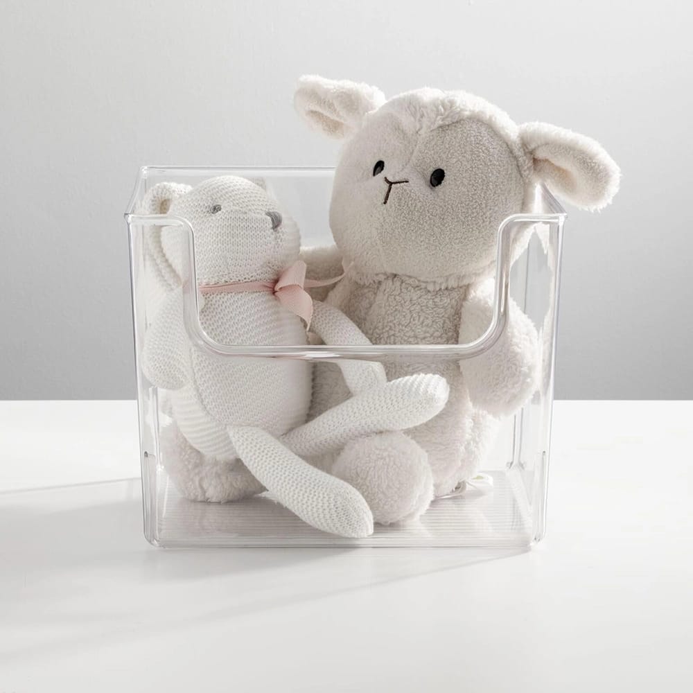 mDesign Square Storage Bin, 4 Pack